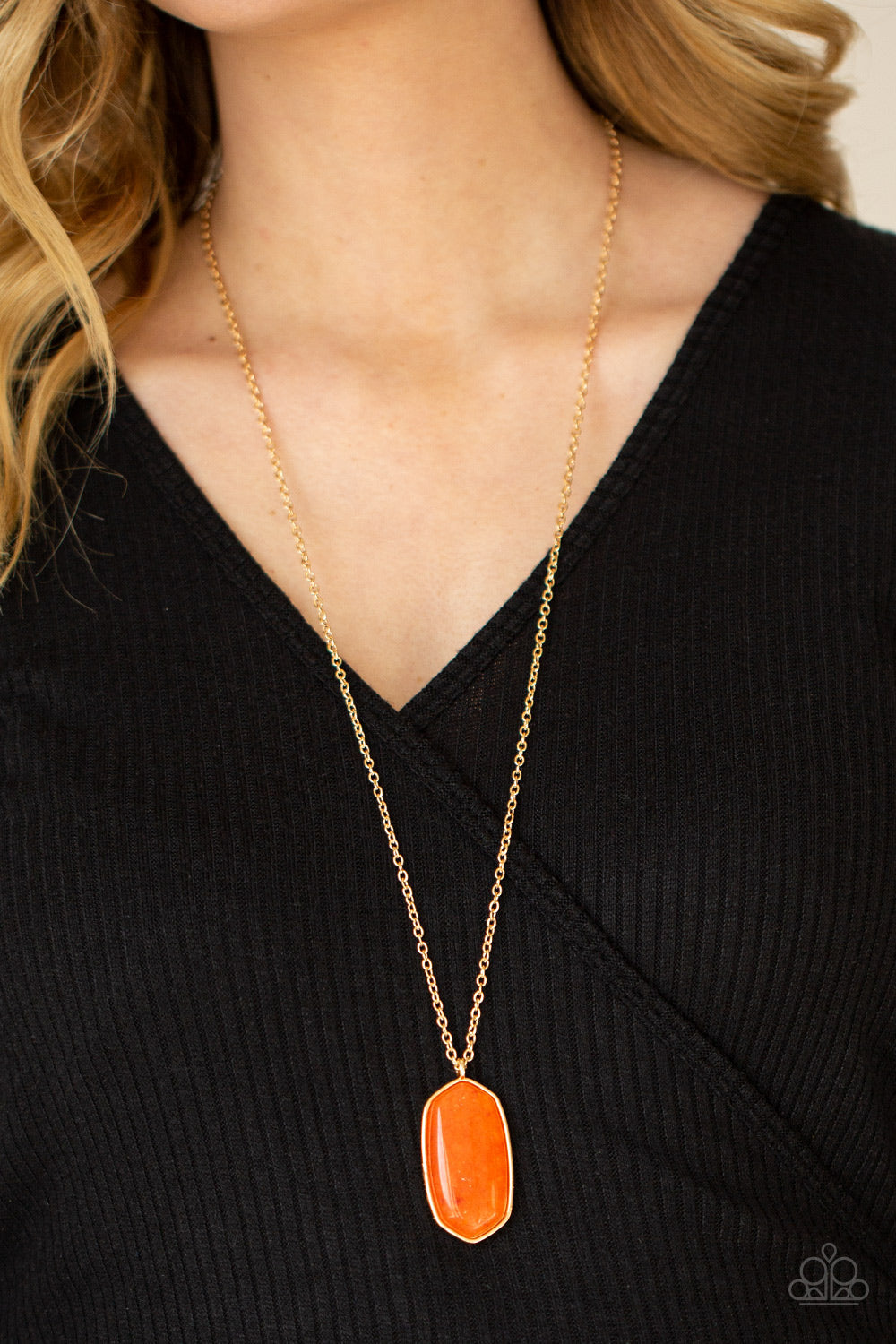 PRE-ORDER - Paparazzi Elemental Elegance - Orange - Necklace & Earrings - $5 Jewelry with Ashley Swint