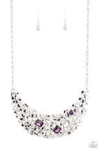 Load image into Gallery viewer, Paparazzi Fabulously Fragmented - Purple - Necklace &amp; Earrings - $5 Jewelry with Ashley Swint