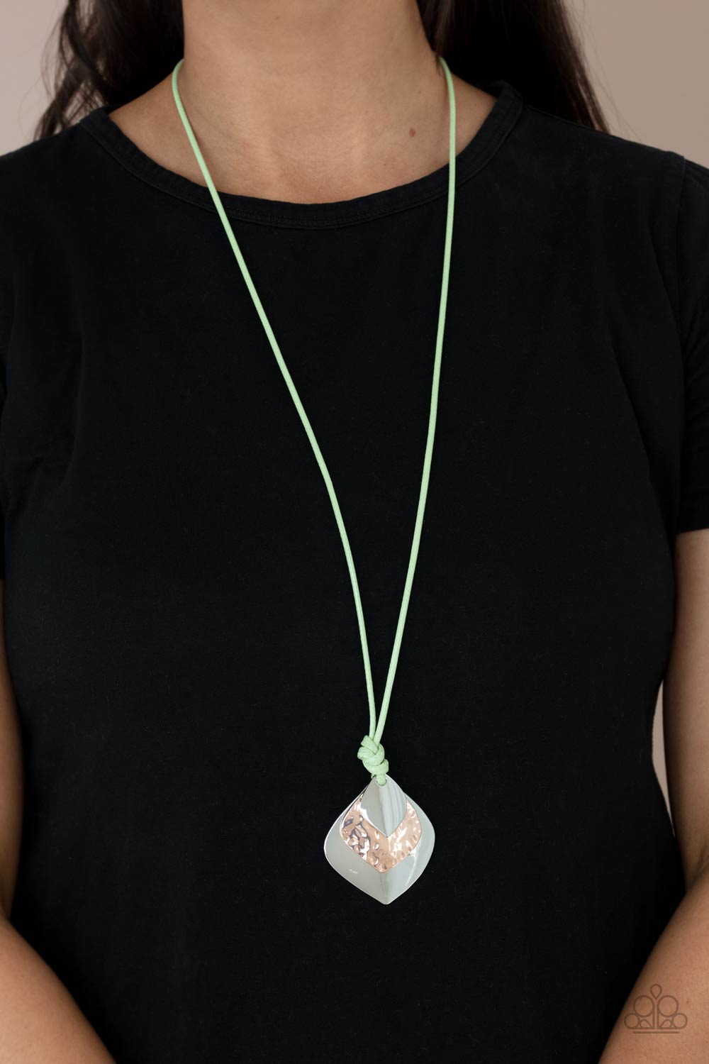 PRE-ORDER - Paparazzi Face The ARTIFACTS - Green - Necklace & Earrings - $5 Jewelry with Ashley Swint