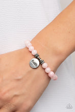 Load image into Gallery viewer, Paparazzi FAITH It, Till You Make It - Pink - Inspirational Bracelet - Life of the Party Exclusive - $5 Jewelry with Ashley Swint