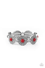 Load image into Gallery viewer, Paparazzi Flirty Finery - Red - Stretchy Bands - Bracelet - $5 Jewelry with Ashley Swint