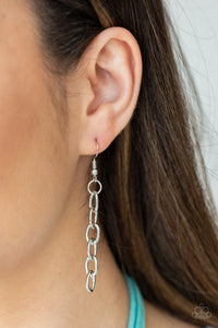 Paparazzi Free Roamer - Blue - Suede - Silver Chain Necklace & Earrings - $5 Jewelry with Ashley Swint