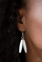 Load image into Gallery viewer, Paparazzi Full Of Flavor - White Beads - Silver Chain Necklace and matching Earrings - $5 Jewelry With Ashley Swint