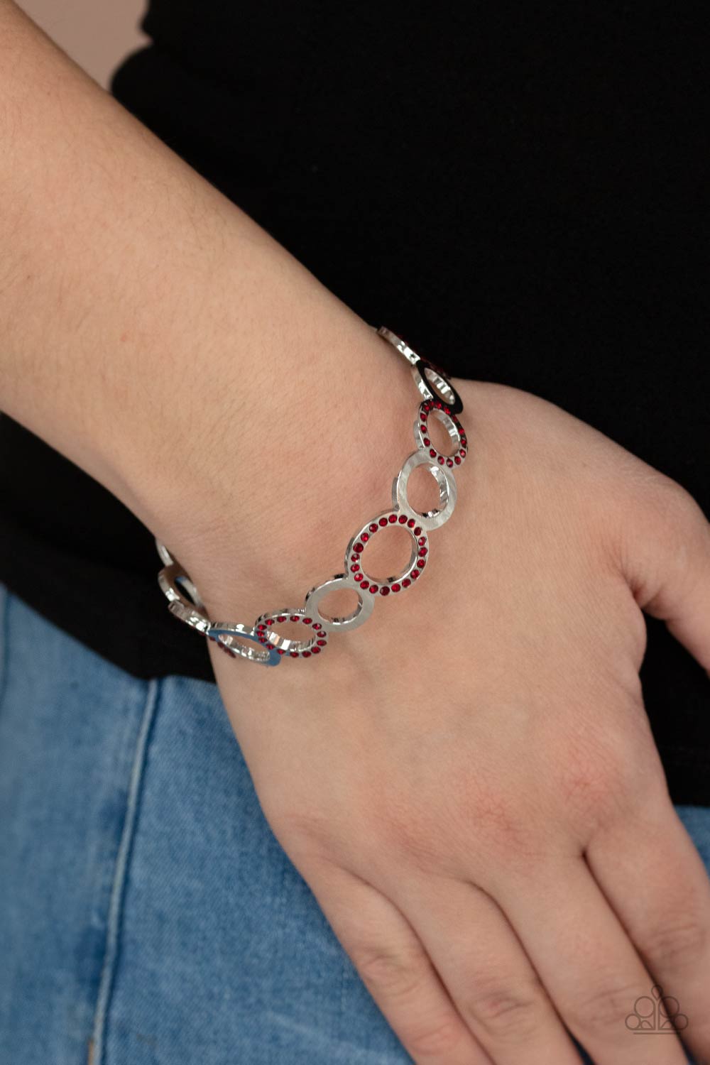 PRE-ORDER - Paparazzi Future, Past, and POLISHED - Red - Bracelet - $5 Jewelry with Ashley Swint