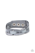 Load image into Gallery viewer, PRE-ORDER - Paparazzi Garage Band Grunge - Silver - Leather Bracelet - $5 Jewelry with Ashley Swint