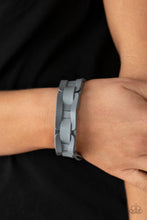 Load image into Gallery viewer, PRE-ORDER - Paparazzi Garage Band Grunge - Silver - Leather Bracelet - $5 Jewelry with Ashley Swint