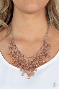 Paparazzi Garden Fairytale - Brown - Necklace & Earrings - $5 Jewelry with Ashley Swint