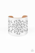 Load image into Gallery viewer, Paparazzi Get Your Bloom On - Silver - Leather Bracelet - $5 Jewelry with Ashley Swint