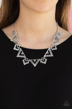 Load image into Gallery viewer, Paparazzi Giza Goals - Silver - Necklace &amp; Earrings - $5 Jewelry with Ashley Swint
