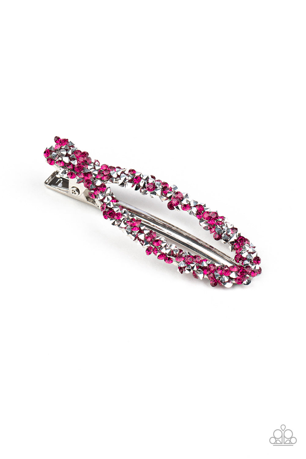 Paparazzi HAIR We Go! - Pink - Glittery Rhinestones - Hair Clip - $5 Jewelry with Ashley Swint