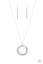Load image into Gallery viewer, PRE-ORDER - Paparazzi Harmonic Halos - White - Necklace &amp; Earrings - $5 Jewelry with Ashley Swint