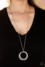 Load image into Gallery viewer, PRE-ORDER - Paparazzi Harmonic Halos - White - Necklace &amp; Earrings - $5 Jewelry with Ashley Swint