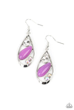 Load image into Gallery viewer, PRE-ORDER - Paparazzi Harmonious Harbors - Purple - Iridescent Rhinestones - Earrings - $5 Jewelry with Ashley Swint