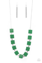 Load image into Gallery viewer, PRE-ORDER - Paparazzi Hello, Material Girl - Green - Necklace &amp; Earrings - $5 Jewelry with Ashley Swint