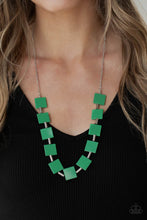 Load image into Gallery viewer, PRE-ORDER - Paparazzi Hello, Material Girl - Green - Necklace &amp; Earrings - $5 Jewelry with Ashley Swint