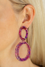 Load image into Gallery viewer, Paparazzi Hey, HAUTE Rod - Multi Light - Colorful Metallic Accents - Acrylic Frames - Post Earrings - $5 Jewelry with Ashley Swint