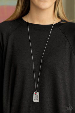 Paparazzi Home Of The Free - Red Rhinestone Star Charm - 