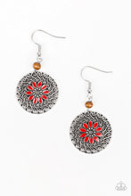 Load image into Gallery viewer, Paparazzi Honolulu Harmony - Red - Earrings - $5 Jewelry With Ashley Swint