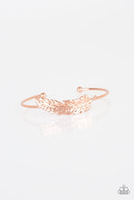 Load image into Gallery viewer, Paparazzi How Do You Like This FEATHER? - Copper - Cuff Bracelet - $5 Jewelry With Ashley Swint
