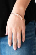 Load image into Gallery viewer, Paparazzi How Do You Like This FEATHER? - Copper - Cuff Bracelet - $5 Jewelry With Ashley Swint