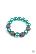 Load image into Gallery viewer, Paparazzi Humble Hustle - Green - Pearly Beads - Stretchy Band Bracelet - $5 Jewelry with Ashley Swint