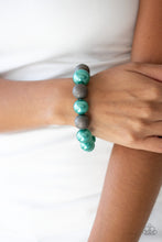 Load image into Gallery viewer, Paparazzi Humble Hustle - Green - Pearly Beads - Stretchy Band Bracelet - $5 Jewelry with Ashley Swint