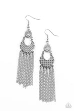 Load image into Gallery viewer, Paparazzi Insane Chain - Silver - Filigree Silver - Earrings - $5 Jewelry with Ashley Swint