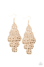 Load image into Gallery viewer, Paparazzi Instant Incandescence - Gold - Earrings - $5 Jewelry with Ashley Swint