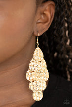 Load image into Gallery viewer, Paparazzi Instant Incandescence - Gold - Earrings - $5 Jewelry with Ashley Swint
