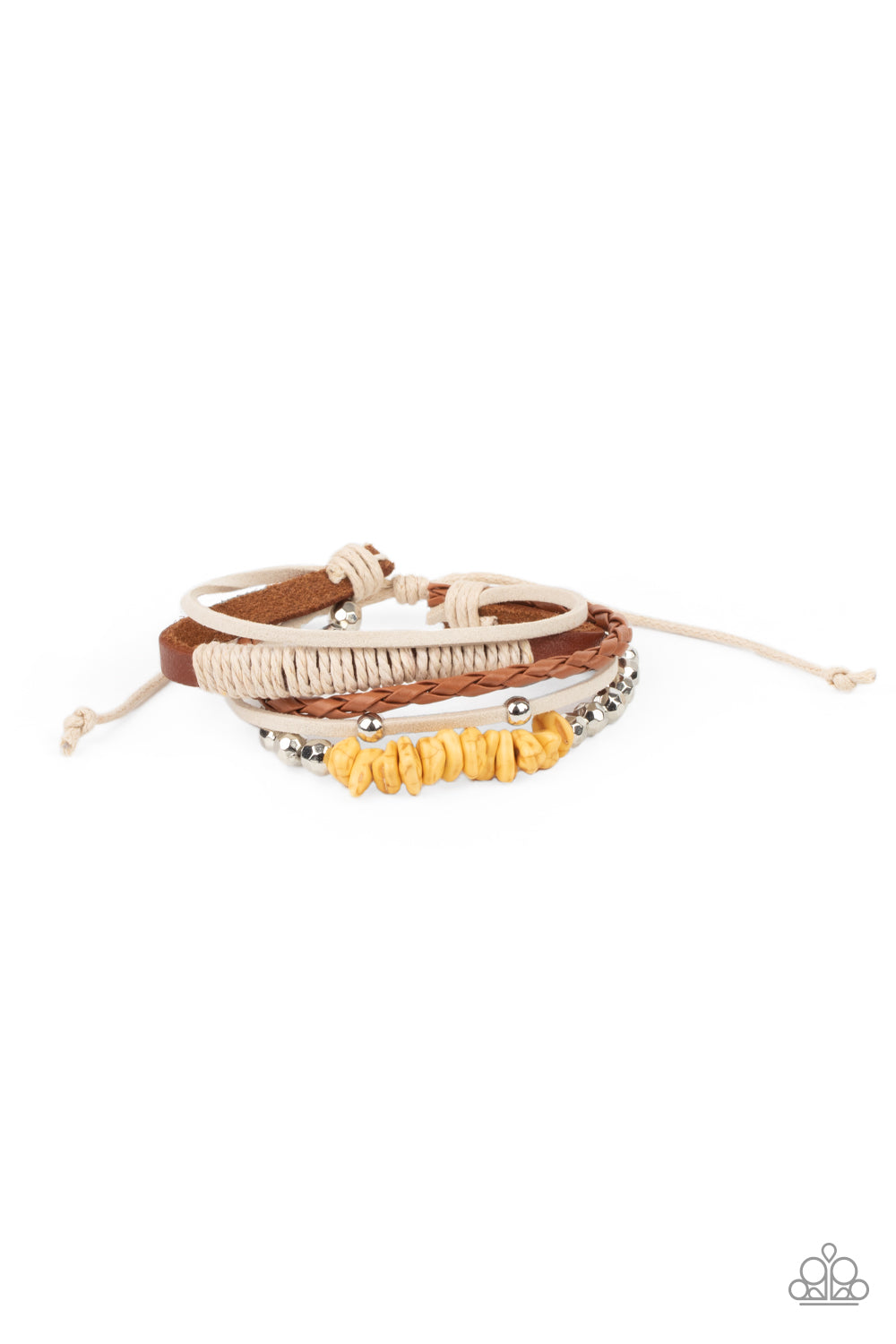 PRE-ORDER - Paparazzi Keep At ROAM Temperature - Yellow - Bracelet - $5 Jewelry with Ashley Swint