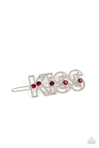 PRE-ORDER - Paparazzi Kiss Bliss - Red - Hair Clip Barrette - $5 Jewelry with Ashley Swint