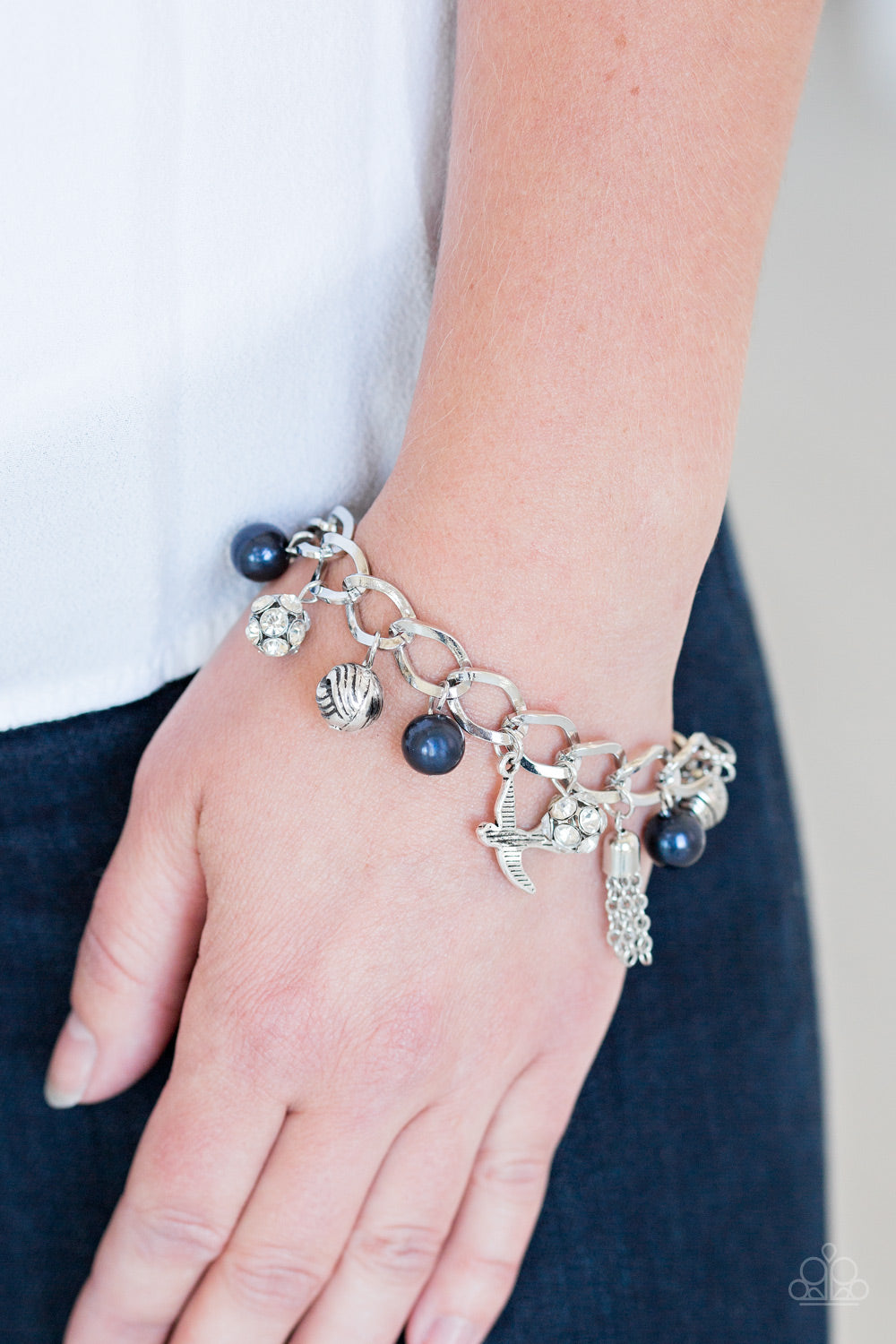 PRE-ORDER - Paparazzi Lady Love Dove - Blue - Bracelet - $5 Jewelry with Ashley Swint