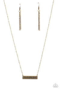 Paparazzi Land Of The Free - Brass - Patriotic Necklace & Earrings - $5 Jewelry with Ashley Swint