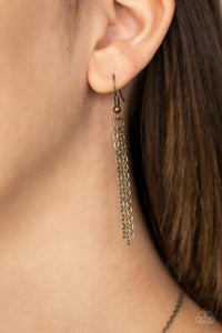 Paparazzi Land Of The Free - Brass - Patriotic Necklace & Earrings - $5 Jewelry with Ashley Swint