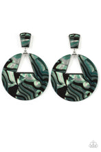 Load image into Gallery viewer, Paparazzi Let HEIR Rip! - Green - Faux Marble - Acrylic Earrings - $5 Jewelry With Ashley Swint