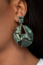Load image into Gallery viewer, Paparazzi Let HEIR Rip! - Green - Faux Marble - Acrylic Earrings - $5 Jewelry With Ashley Swint
