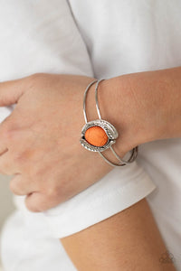 PRE-ORDER - Paparazzi Living Off The BANDLANDS - Orange Stone - Bracelet - $5 Jewelry with Ashley Swint