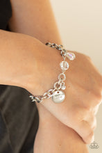 Load image into Gallery viewer, Paparazzi Lovable Luster - White - "Love" Charm - Adjustable Bracelet - $5 Jewelry with Ashley Swint