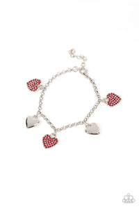 Paparazzi Lusty Lockets - Red heart bracelet PRE ORDER - $5 Jewelry with Ashley Swint