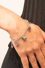 Load image into Gallery viewer, Paparazzi Lusty Lockets - Red heart bracelet PRE ORDER - $5 Jewelry with Ashley Swint