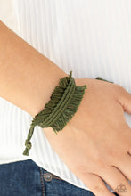 Load image into Gallery viewer, Paparazzi Make Yourself at HOMESPUN - Green - Sliding Knot Bracelet - $5 Jewelry with Ashley Swint