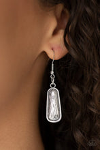 Load image into Gallery viewer, Paparazzi MANE Up - Silver - Blinding Fringe - Smooth and Etched Finish - Necklace &amp; Earrings - $5 Jewelry With Ashley Swint