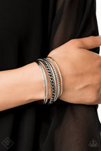 Load image into Gallery viewer, Paparazzi Mayan Mix - Silver Chain Set of 6 Bracelets - Trend Blend / Fashion Fix Exclusive July 2019 - $5 Jewelry With Ashley Swint