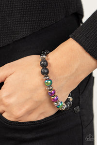 PRE-ORDER - Paparazzi Mega Metamorphic - Multi - OIL SPILL Bracelet - $5 Jewelry with Ashley Swint