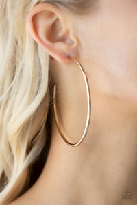 PRE-ORDER - Paparazzi Mega Metro - Gold - Earrings - $5 Jewelry with Ashley Swint