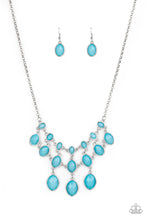 Load image into Gallery viewer, Paparazzi Mermaid Marmalade - Blue Gems - Necklace &amp; Earrings - $5 Jewelry with Ashley Swint