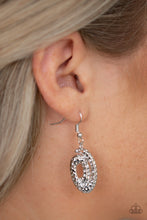 Load image into Gallery viewer, Paparazzi Metro Mystique - Silver - Smoky Marquise Rhinestones - Necklace &amp; Earrings - $5 Jewelry with Ashley Swint