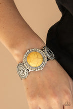 Load image into Gallery viewer, PRE-ORDER - Paparazzi Mojave Motif - Yellow Stone - Bracelet - $5 Jewelry with Ashley Swint