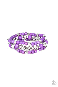PRE-ORDER - Paparazzi Mountain Artist - Purple - Bracelets - $5 Jewelry with Ashley Swint