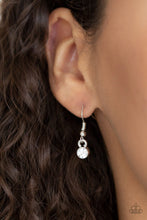 Load image into Gallery viewer, Paparazzi Optical Opulence - Blue Gem - White Rhinestones - Silver Necklace - Life of the Party Exclusive December 2019 - $5 Jewelry with Ashley Swint